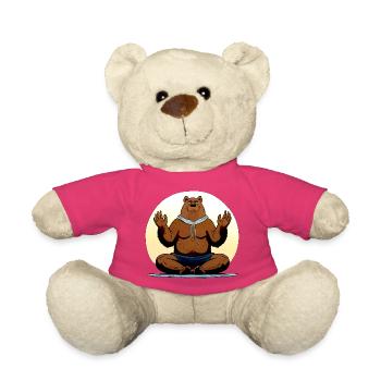 Bear Yoga - Teddy Bear - pink - Front