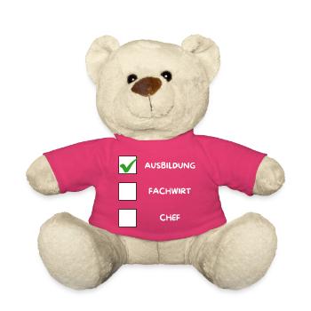 AZUBI (Fachwirt) Checkliste - Teddy - Pink - Vorne