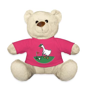 Canard de golf dans un style dessin animé - Nounours - rose - Devant