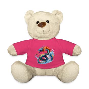 Drache Blauorange Drachesturm - Teddy - Pink - Vorne