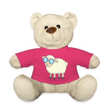 Sonnenbrille Schaf Cartoon - Teddy - Pink - Vorne