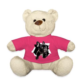  Französische Bulldogge Durchbruch Lustiger - Teddy - Pink - Vorne