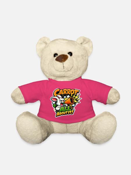 Karotten Megafon Bunny – Comic Stil - Teddy - Pink