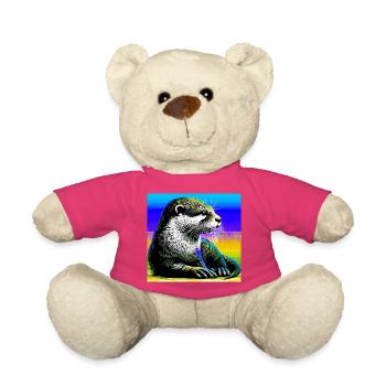 otter - Teddy Bear - pink - Front