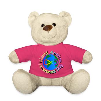 Welt-Autismus-Bewusstseinstag - Teddy - Pink - Vorne