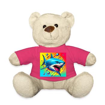 Shark - Teddy Bear - pink - Front