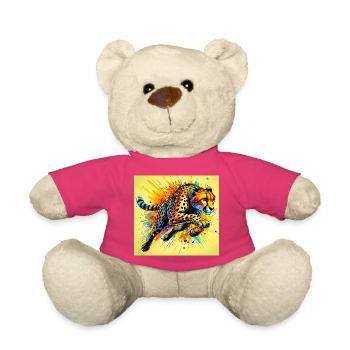 cheetah - Teddy Bear - pink - Front