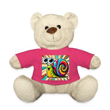 Escargot - Nounours - rose - Devant