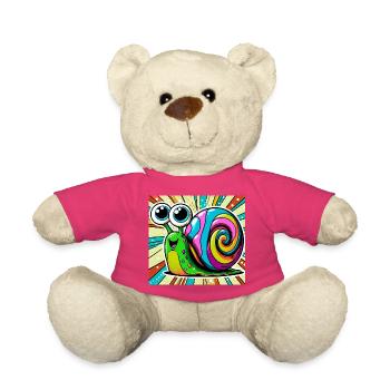Escargot - Nounours - rose - Devant
