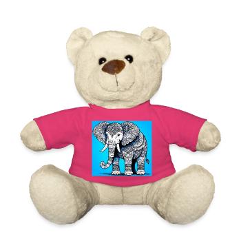 Elefant - Teddy - Pink - Vorne