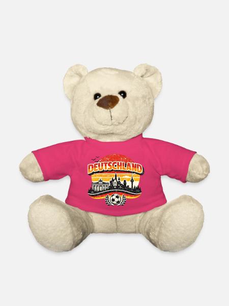 Deutschland Fußball Skyline Sonnenuntergang - Teddy - Pink
