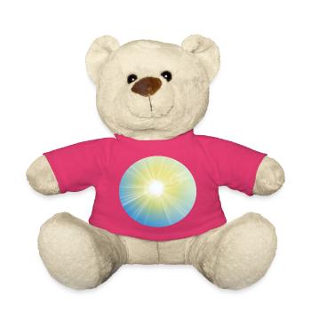 Rayons de soleil en cercle - Nounours - rose - Devant