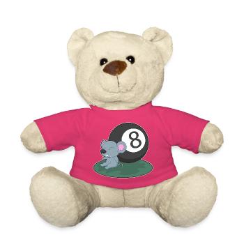 Mouse Billiard Object Ball - Teddy Bear - pink - Front