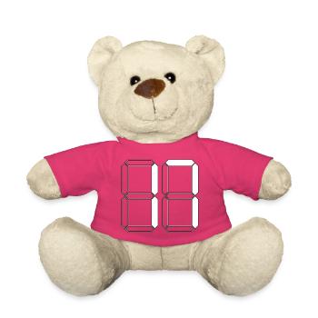 NUMÉRO 17 Cadeau d’anniversaire dix-sept numérique - Nounours - rose - Devant