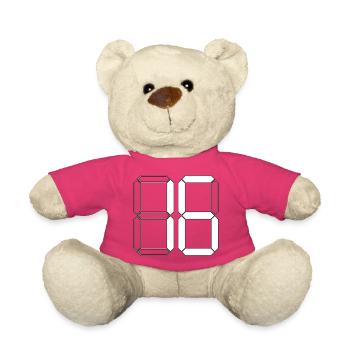 NUMMER 16 Sechzehn Geburtstag Geschenk Digital - Teddy - Pink - Vorne