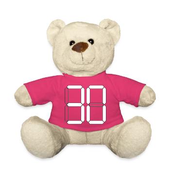 NUMÉRO 30 Cadeau d’anniversaire Trente Numérique - Nounours - rose - Devant
