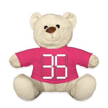NUMMER 35 Fünfunddreißig Geschenk Digital - Teddy - Pink - Vorne