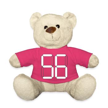 NUMBER 56 Fifty-Six Gift Digital - Teddy Bear - pink - Front