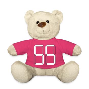 NUMÉRO 55 Cinquante-cinq Cadeaux Numériques - Nounours - rose - Devant