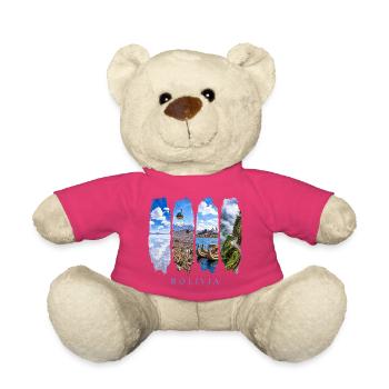 Bolivia Holidays Travel – Andes Culture & Nature - Teddy Bear - pink - Front