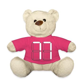 NUMÉRO 77 Soixante-dix-sept Cadeaux Numérique - Nounours - rose - Devant