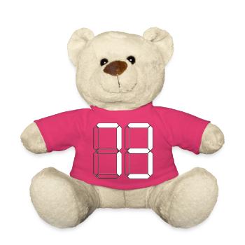 NUMMER 73 Dreiundsiebzig Geschenk Digital - Teddy - Pink - Vorne