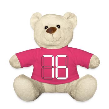 NUMÉRO 76 Soixante-seize Cadeaux Numérique - Nounours - rose - Devant