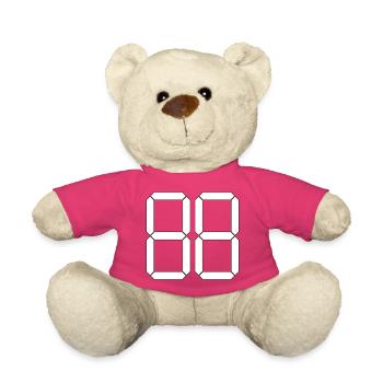 NUMMER 88 Achtundachtzig Geschenk Digital - Teddy - Pink - Vorne