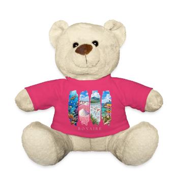 Bonaire Holiday Travel – Motif nature et récif des Caraïbes - Nounours - rose - Devant