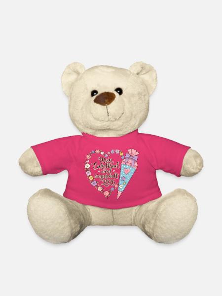 Enkelkind Einschulung 2026 - Teddy - Pink