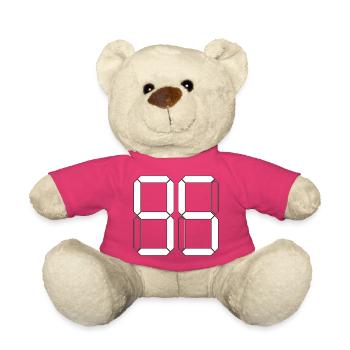 NUMÉRO 95 Quatre-vingt-quinze cadeaux numériques - Nounours - rose - Devant
