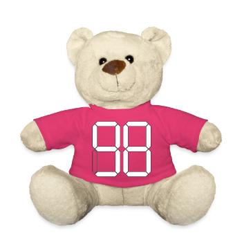 NUMBER 98 Ninety-Eight Gift Digital - Teddy Bear - pink - Front