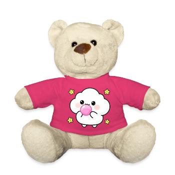 Kawaii Cloud Bubblegum Puff - Teddy Bear - pink - Front