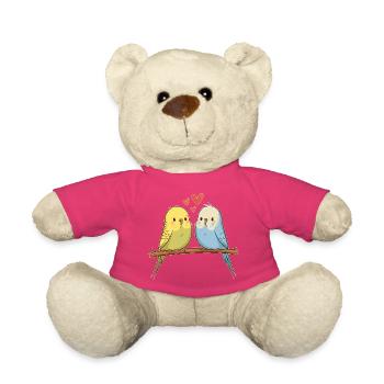 Wellensittiche - Teddy - Pink - Vorne