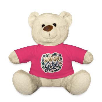 You Go, Girl - Teddy Bear - pink - Front