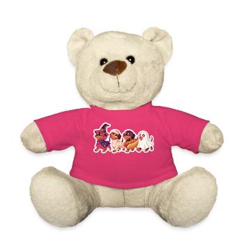 Halloween Vierfüßer Kostümparty - Teddy - Pink - Vorne