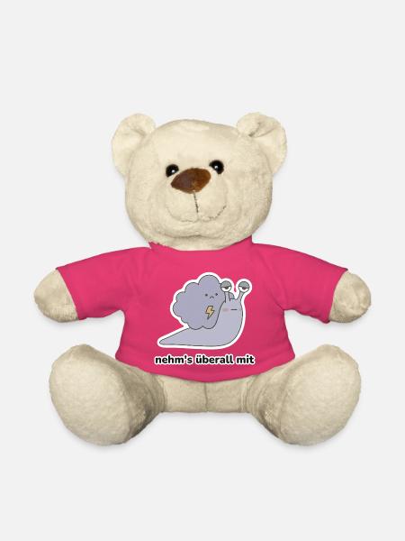 nehm's überall mit – Schnecke Meme - Teddy - Pink