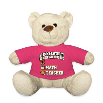 Pi Is My Favourite Number Without End Mathelehrer - Teddy - Pink - Vorne
