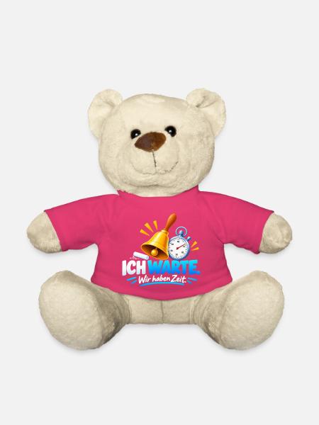 Wartezeit Glockenuhr Design - Teddy - Pink