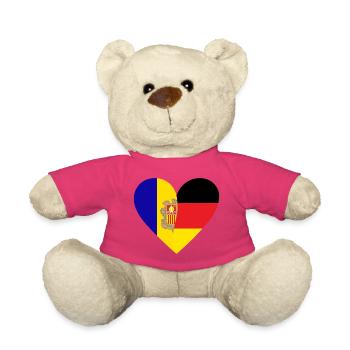 Andorra Germany Heart - Teddy - Pink - Vorne