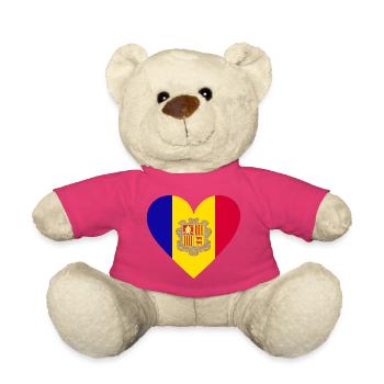 Andorra Heart - Teddy Bear - pink - Front