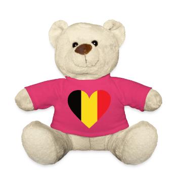 Belgium Heart - Teddy - Pink - Vorne