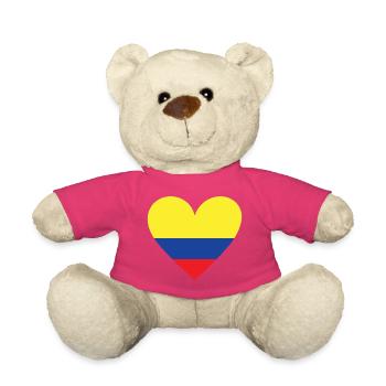 Colombie Cœur - Nounours - rose - Devant