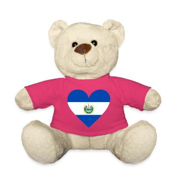 El Salvador Coeur - Nounours - rose - Devant