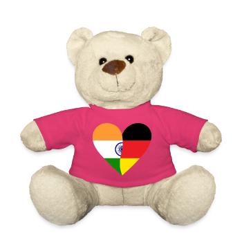 India Germany Heart - Teddy - Pink - Vorne