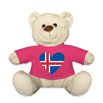 Islande Cœur - Nounours - rose - Devant