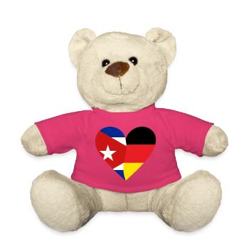 Cuba Germany Heart - Teddy - Pink - Vorne
