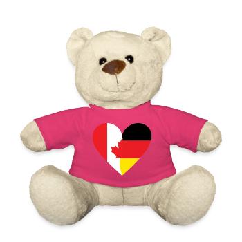 Canada Germany Heart - Teddy - Pink - Vorne