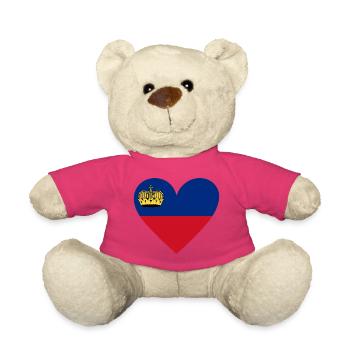 Liechtenstein Heart - Teddy Bear - pink - Front