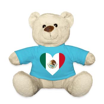 Cœur Mexique - Nounours - bleu outremer - Devant